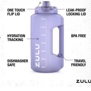Zulu Goals 64oz Half Gallon Plastic Jug